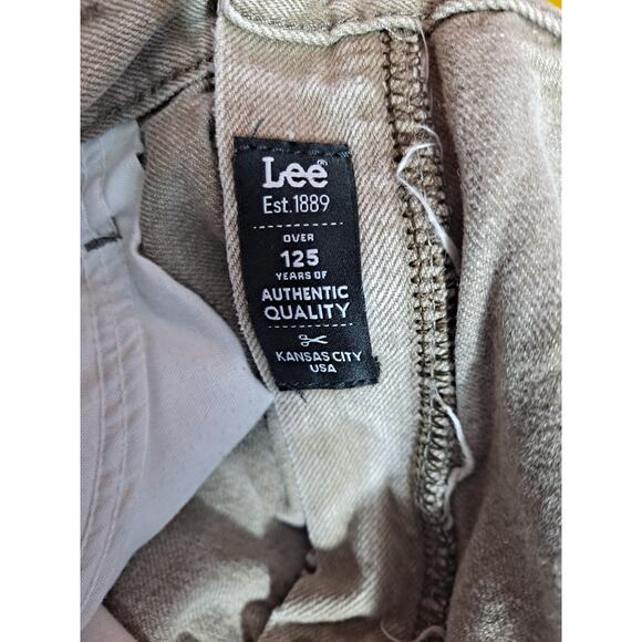 Lee Men's Khaki Denim Relaxed Fit Straight Leg Jeans Size 40x32 - Picture 7 of 8